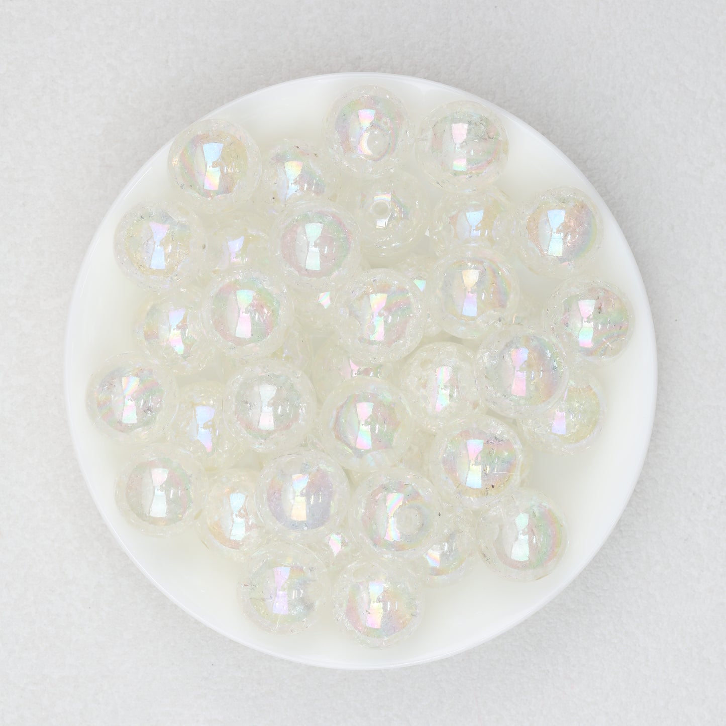 Crackle Acrylic Round Beads 16mm 20mm Assorted Candy Colors 20pcs 2