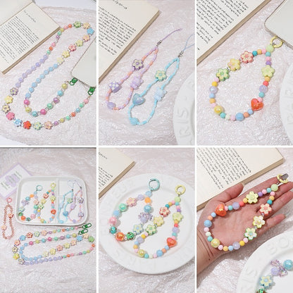 Ombre Sakura Flower Acrylic Beads 20mm Assorted Colors 4pcs 5