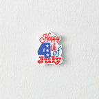 July 4th Independence Day Silicone Focal Beads 20pcs