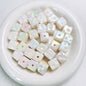 Light In The Dark Square Acrylic Beads 14.5mm Cheese Cube 10pcs 11