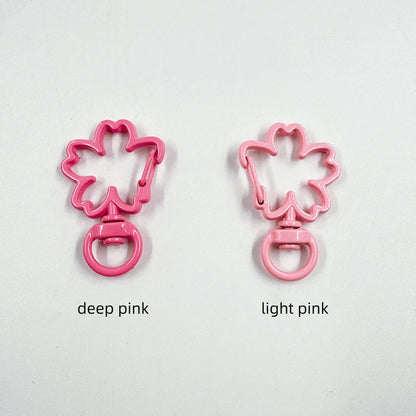 Zinc Alloy Cherry Shaped Spray Painted Swivel Buckle Keychain Clasps 10pcs 8