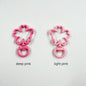 Zinc Alloy Cherry Shaped Spray Painted Swivel Buckle Keychain Clasps 10pcs 8