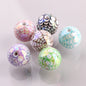 Plating Spider Web Acrylic Beads 15mm Halloween Glossy 50pcs
