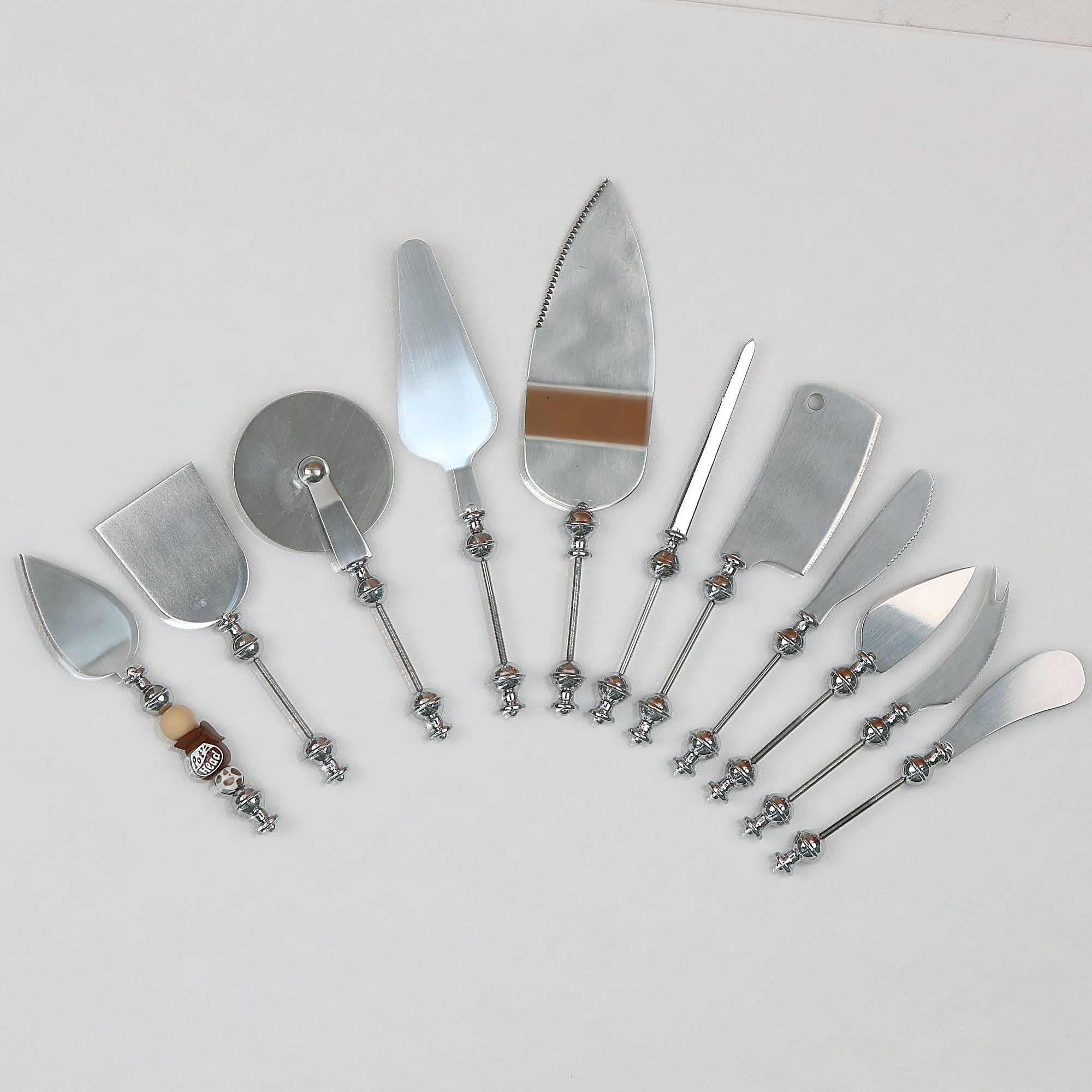 Beadable Pizza Spatula Bread Butter Cutter Stainless Steel Multi Tool