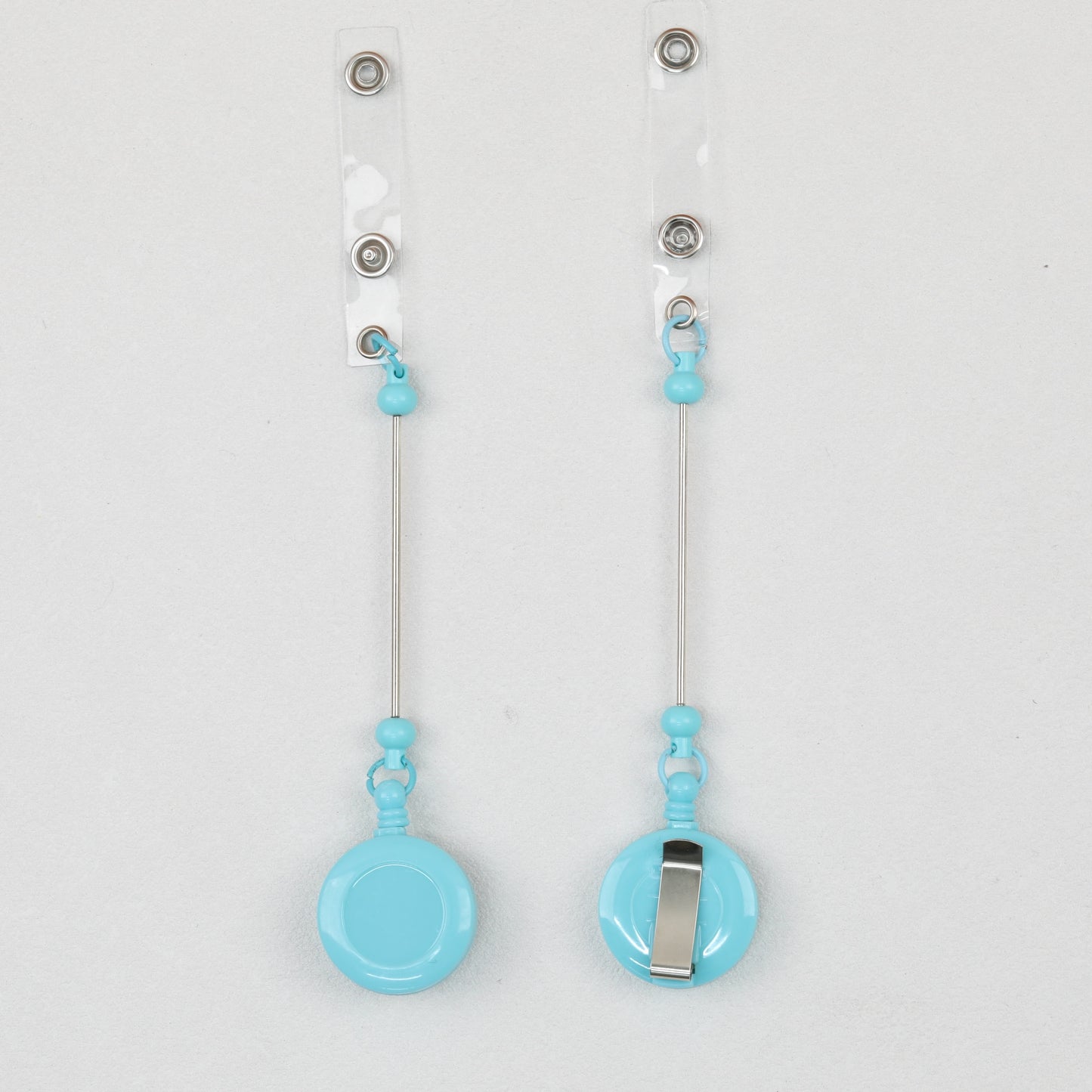Beadable Badge Reels Retractable ID Keychain Clip