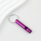 Outdoor Survival Whistle Keychain Aluminum Alloy Lightweight Durable