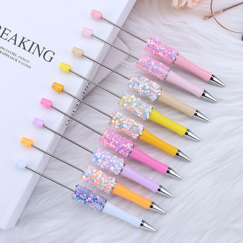 Star Sequin Creative Beadable Pen Plastic 4