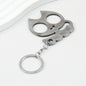 Cat Shaped Self Defense Keychain Survival Finger Clasp Compact