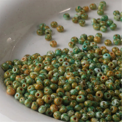 Premium Picasso Oil Painting Texture Seed Glass Beads 2mm 3mm 20