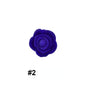 Double-Sided Flower Silicone Beads Multi Color Solid 50pcs 6