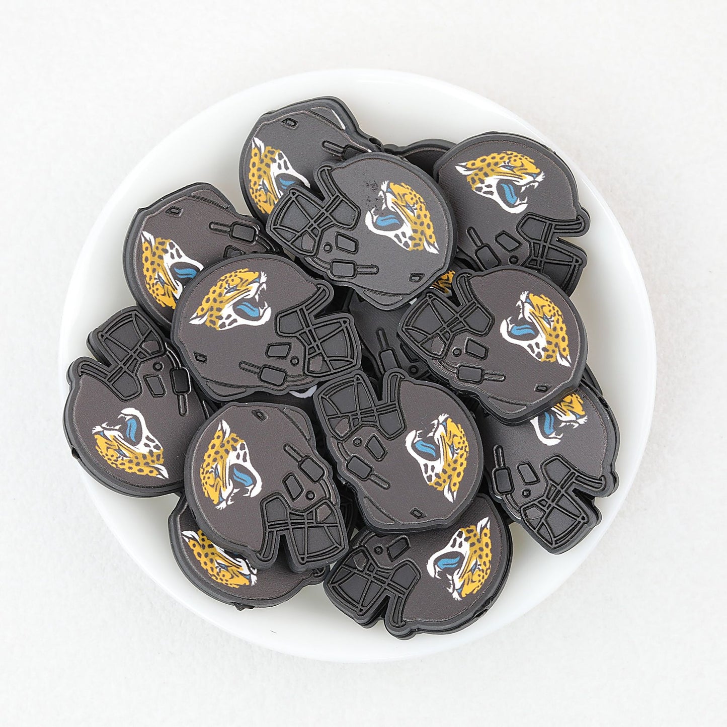 NFL Teams Silicone Focal Beads Football Helmet Design 20pcs - Team 4