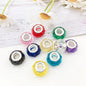 Acrylic Faceted Spacer Beads 14mm Transparent Large Hole 50pcs 19