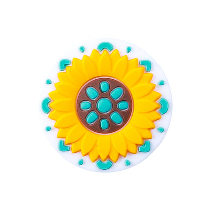 Silicone Focal Beads Daisy You Are My Sunshine Text 20pcs 4