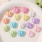Glossy Heart Bow Acrylic Beads 16mm Approximately 100 Pcs 3