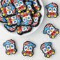 Gentleman Bow Tie Penguin Silicone Focal Beads 20 pcs