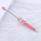 Beadable Pen with Heart Confetti and Rhinestone 15