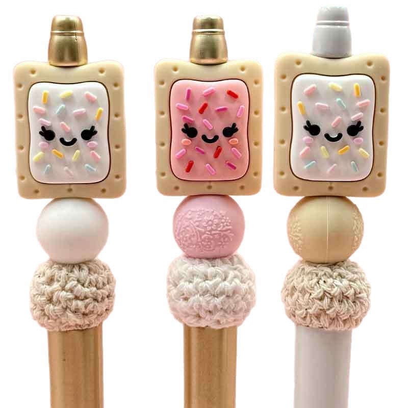 Silicone 3D Cheese Cracker Focal Beads Cute Biscuit Shape 20pcs 5