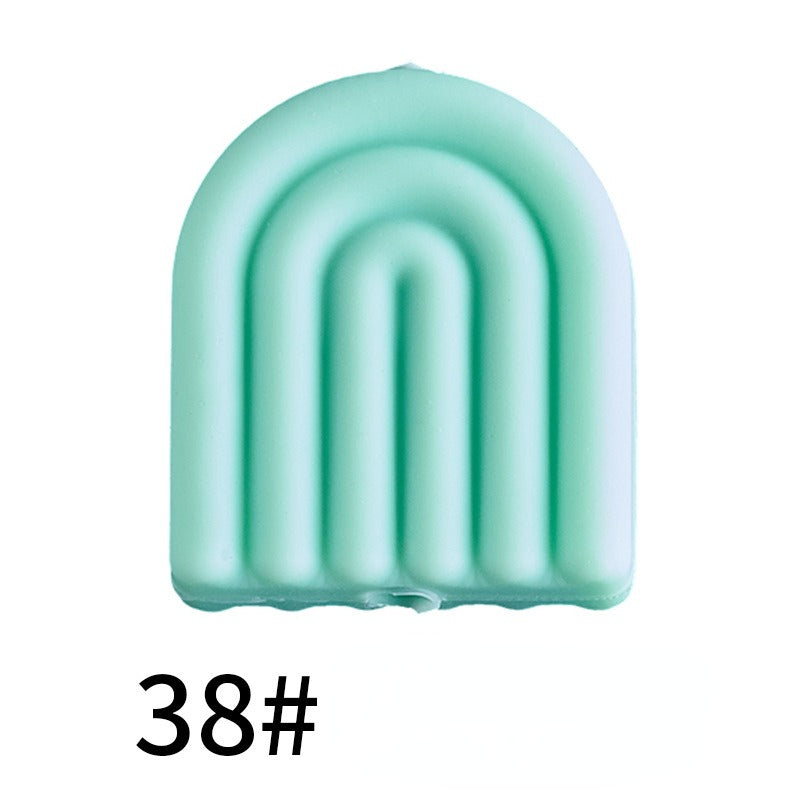 Color Arch Silicone Beads Minimalist Door Design 20pcs 14