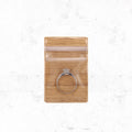 Wood Grain PVC Top Seal Ziplock Bags Clear Durable 10pcs 4x6-15x15cm 6