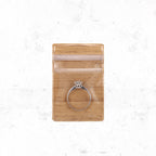 Wood Grain PVC Top Seal Ziplock Bags Clear Durable 10pcs 4x6-15x15cm 6