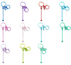 Beadable UV Plating DIY Metal Keychain