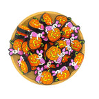 Silicone Focal Beads Halloween Piglet Hugging Pumpkin 20pcs 2