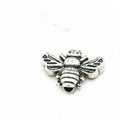 Bee Metal Beads 12mm 3D Antique Silver and Gold Tone 60pcs 3