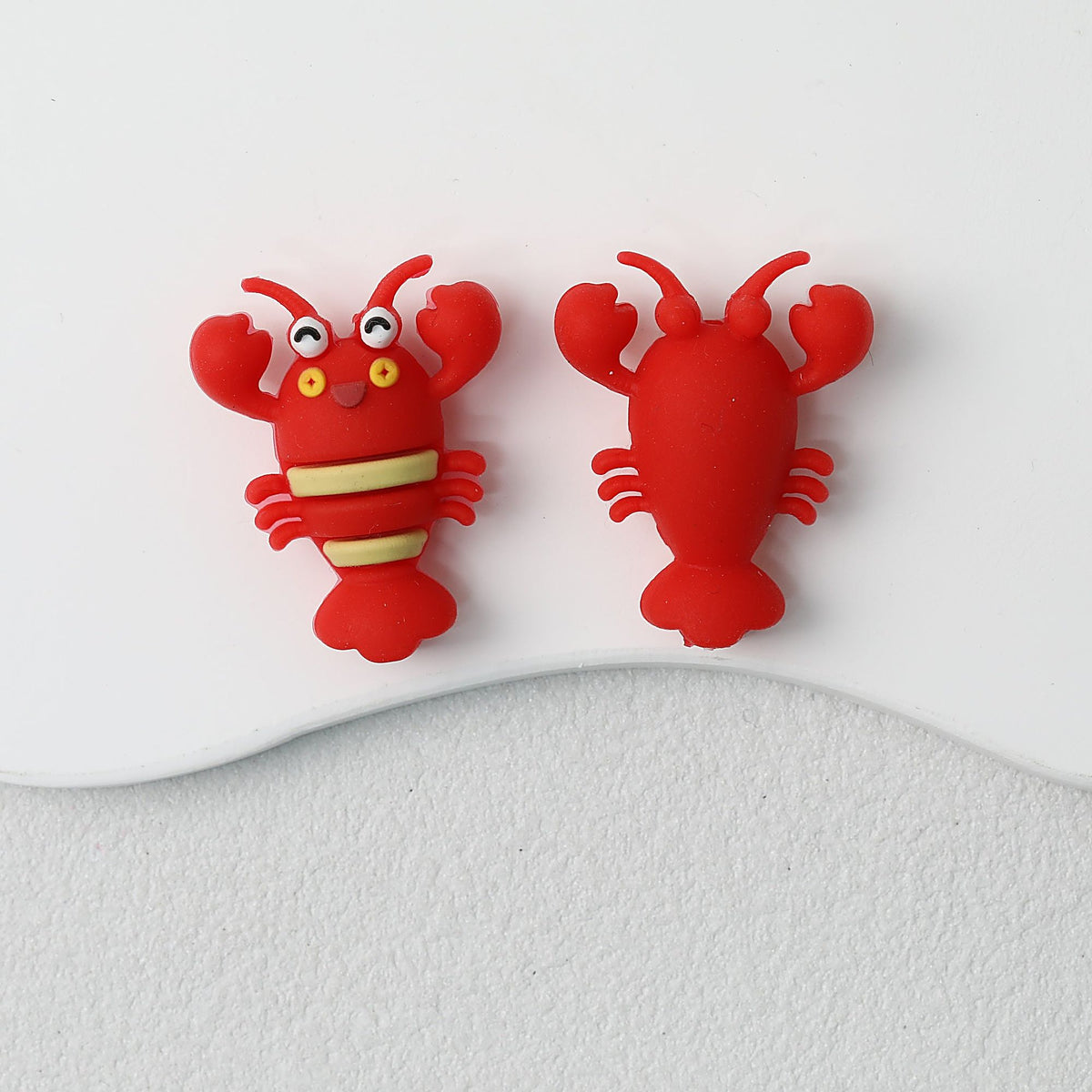 Silicone 3D Focal Beads Crayfish Raised Claws 1 pcs