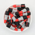 Red Lipstick 3D Silicone Focal Beads 20 pcs