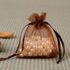 Organza Drawstring Bags Rectangular 30x40cm Solid Colors 100pcs 24