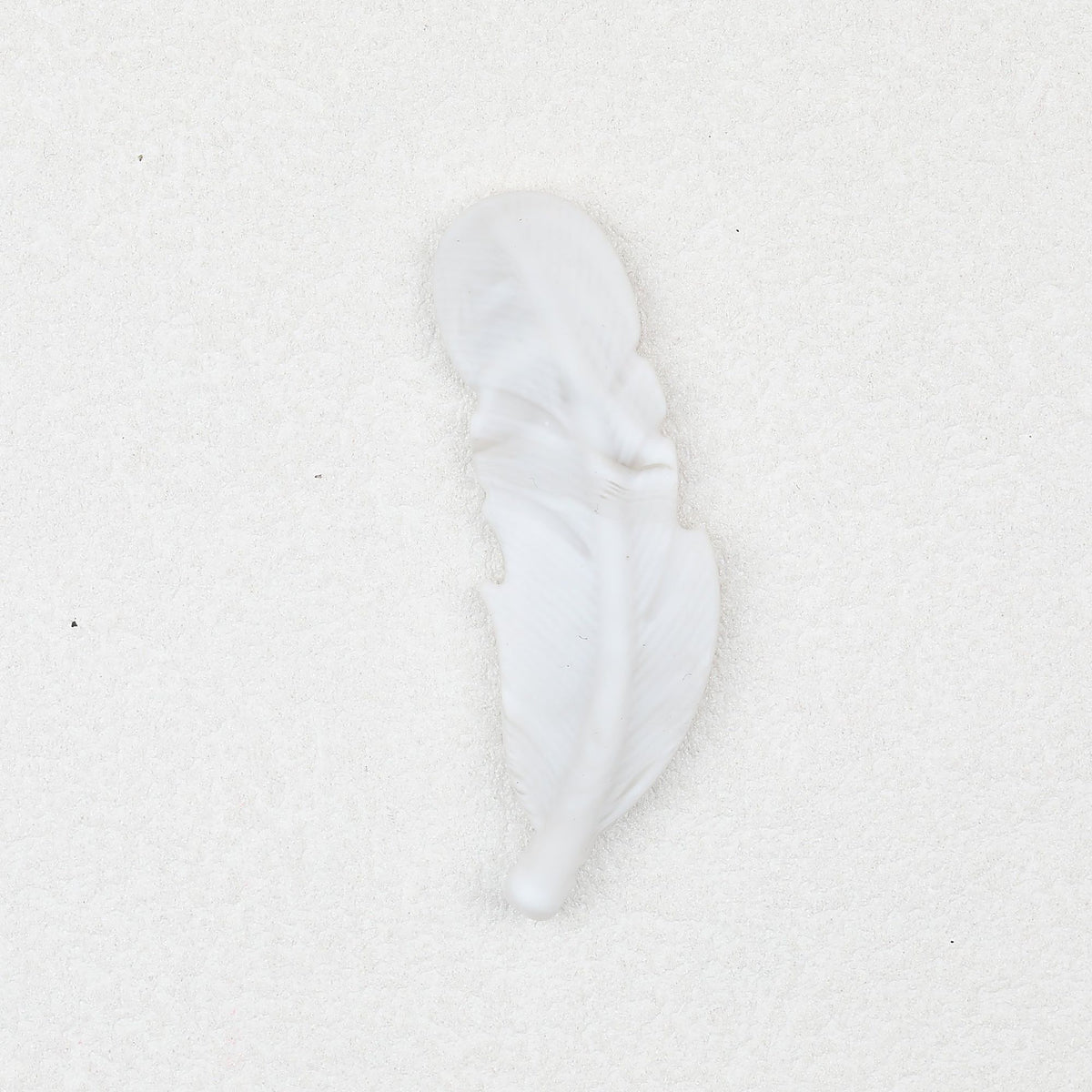 Colorful Feather Shaped Silicone Beads 20pcs - Marble Gray