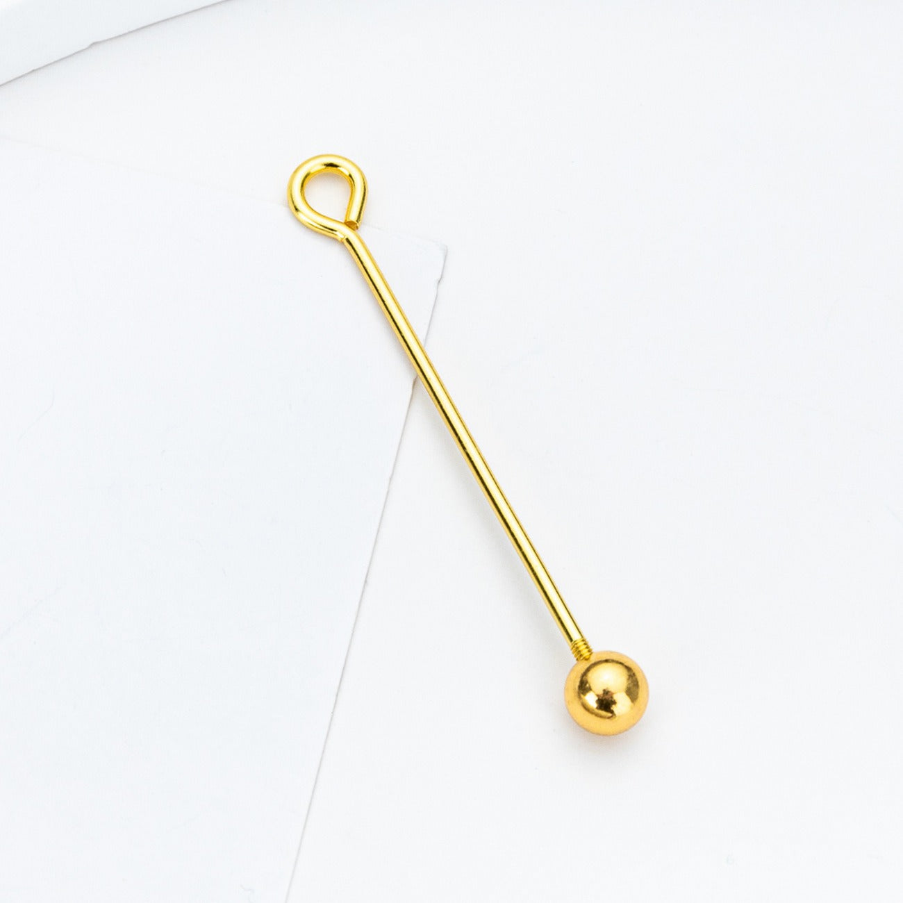 Beadable Metal Eyepins Detachable