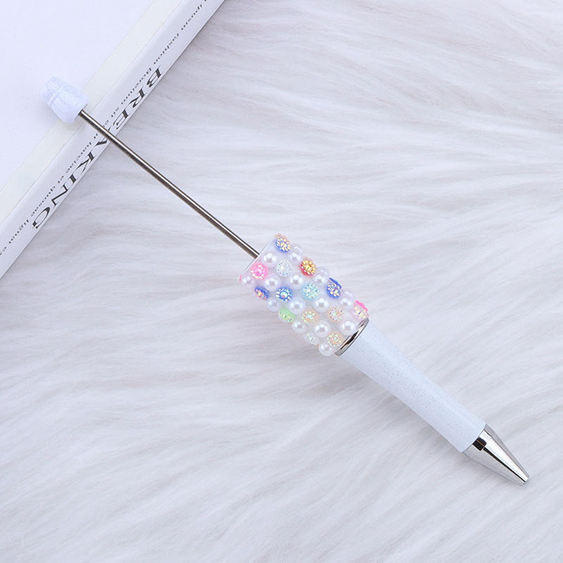 Colorful Pearl Gradient Round Ballpoint Pen Plastic 5
