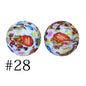 2-28# Christmas Printed Silicone beads