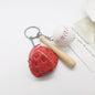 Leather Baseball Keychain Mini Glove Bat and Ball Sports Accessory 7