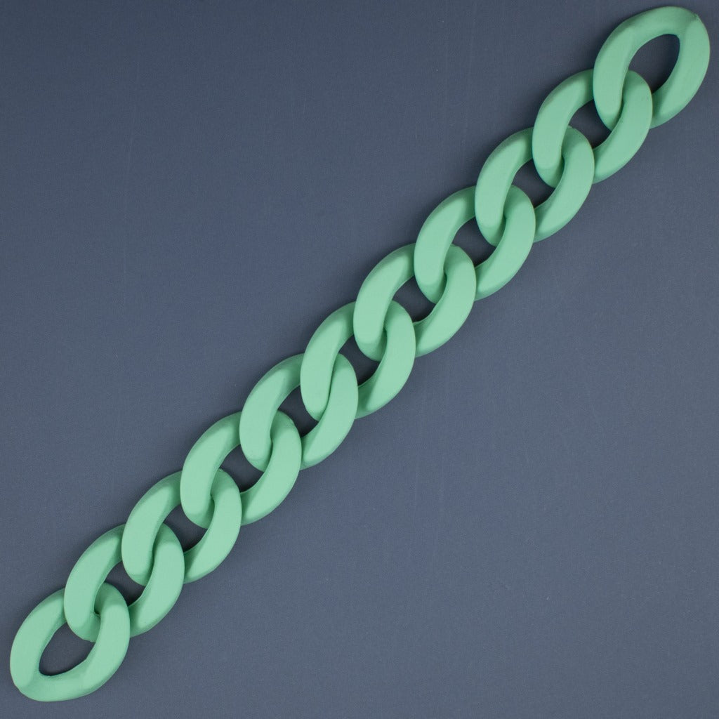 Matte Colorful Acrylic Open Chain Links 23mm 100pcs 14