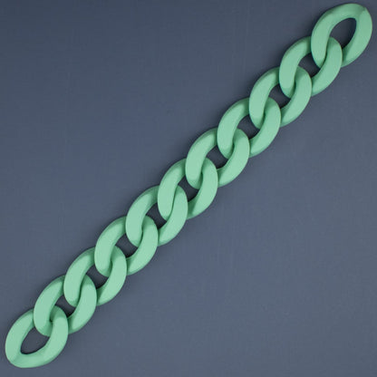 Matte Colorful Acrylic Open Chain Links 23mm 100pcs 14