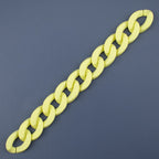 Matte Colorful Acrylic Open Chain Links 23mm 100pcs 6
