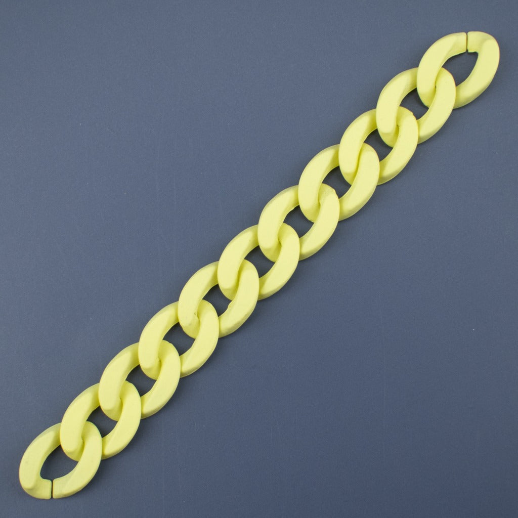 Matte Colorful Acrylic Open Chain Links 23mm 100pcs 6