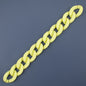 Matte Colorful Acrylic Open Chain Links 23mm 100pcs 6
