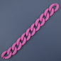 Matte Colorful Acrylic Open Chain Links 23mm 100pcs 16