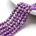 Crackle Round Glass Beads 8mm Multicolor Imitation Ceramic 200pcs 5