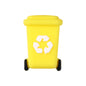 Silicone 3D Focal Beads Sanitation Red Cap Recycling Symbol 17