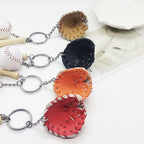 Leather Baseball Keychain Mini Glove Bat and Ball Sports Accessory 3