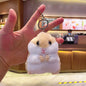 Plush Hamster Keychain Cartoon Soft Pastel Animal Charm 9