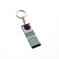 Acrylic Rectangular Keychain Creative Modern Design Blue Maroon 3