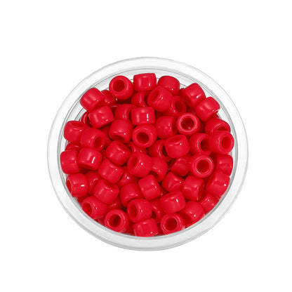 Candy Colored Pony Beads Acrylic 8mm Bright Mixed 100pcs 20