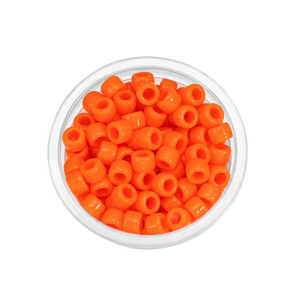 Candy Colored Pony Beads Acrylic 8mm Bright Mixed 100pcs 17