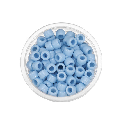 Candy Colored Pony Beads Acrylic 8mm Bright Mixed 100pcs 22