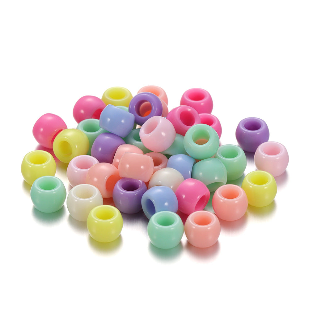 Candy Colored Pony Beads Acrylic 8mm Bright Mixed 100pcs 5